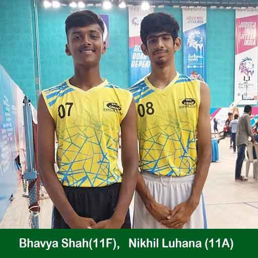 Bhavya Shah(11F) and Nikhil Luhana(11A)