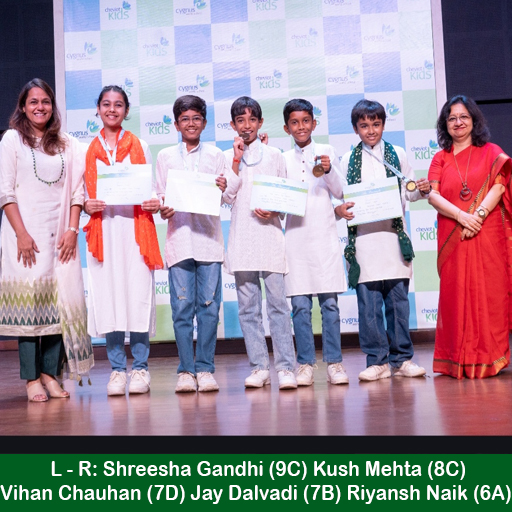 Pinnacle 3 Shreesha Gandhi (9C) Kush Mehta (8C) Vihan Chauhan (7D) Jay Dalvadi (7B) Riyansh Naik (6A)