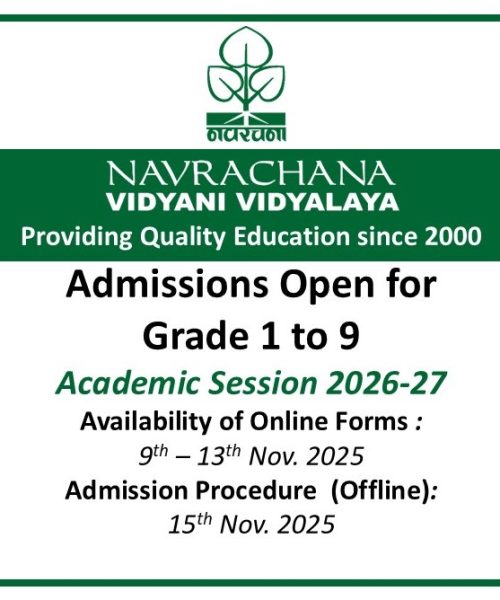 Admission open 2026-27 Grade 1-9