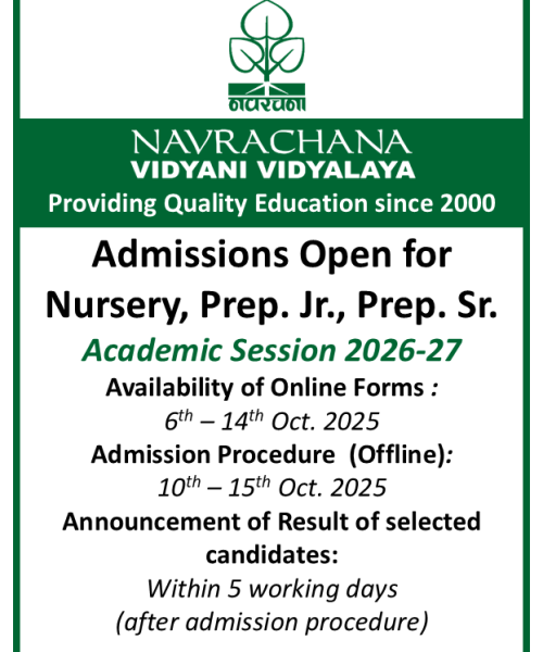 NVV Pre-Primary Admissions-1 2026-27 NVV Pre-Primary Admissions-1 2026-27